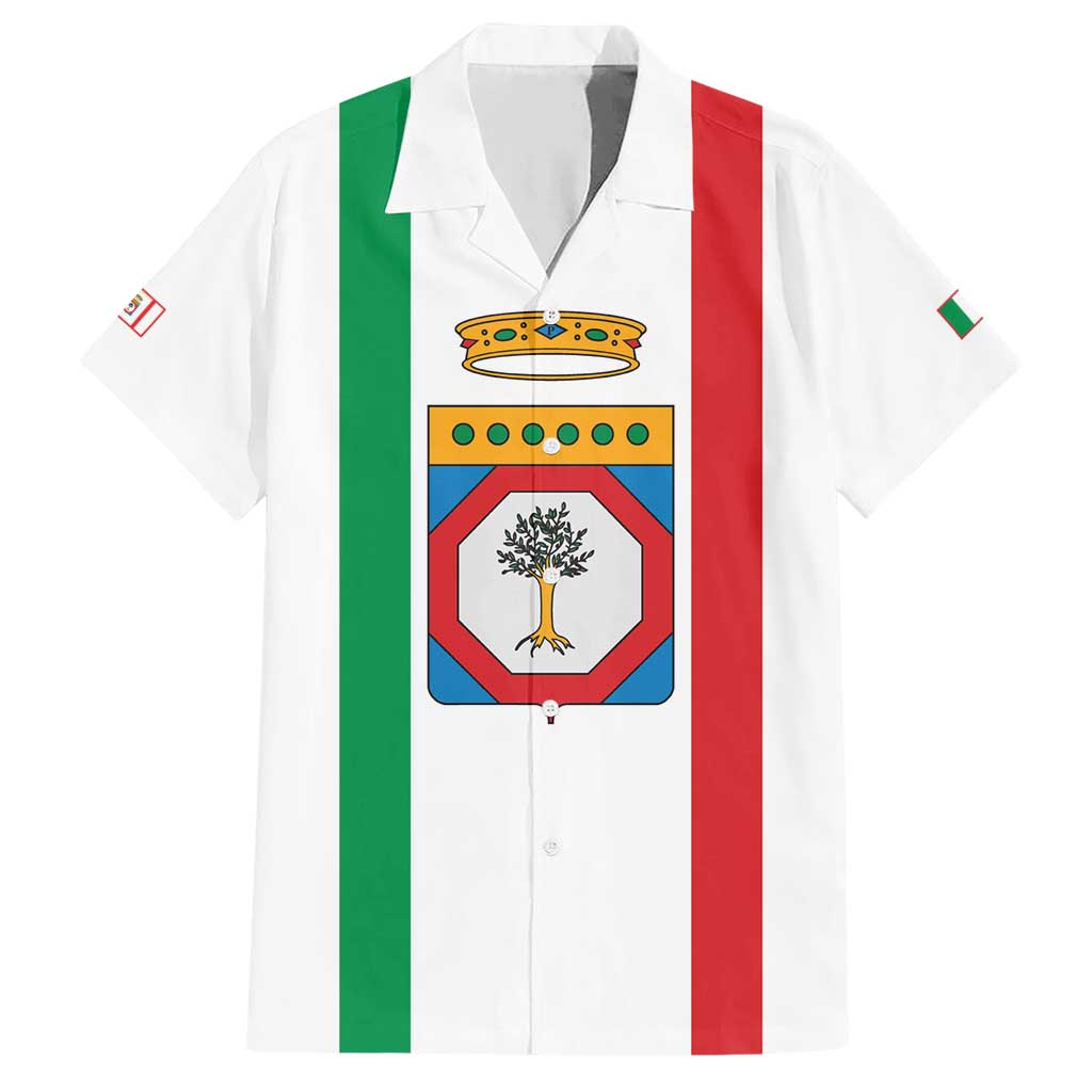 Personalized Italy Apulia Family Matching Short Sleeve Bodycon Dress and Hawaiian Shirt Inspiration Flags Style
