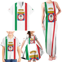 Personalized Italy Apulia Family Matching Tank Maxi Dress and Hawaiian Shirt Inspiration Flags Style