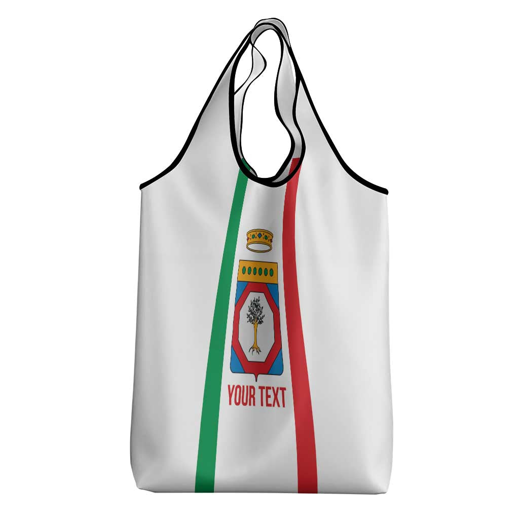 Personalized Italy Apulia Grocery Bag Inspiration Flags Style