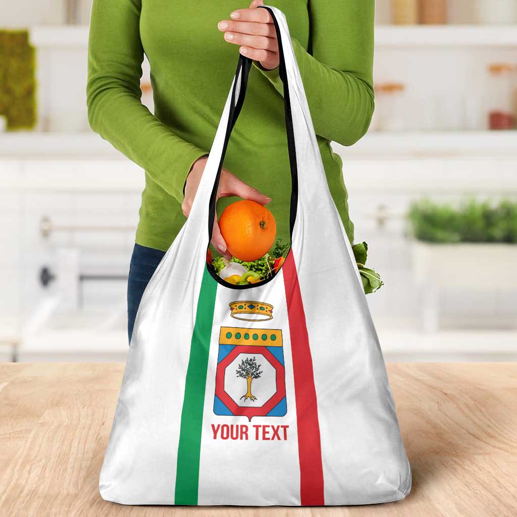 Personalized Italy Apulia Grocery Bag Inspiration Flags Style