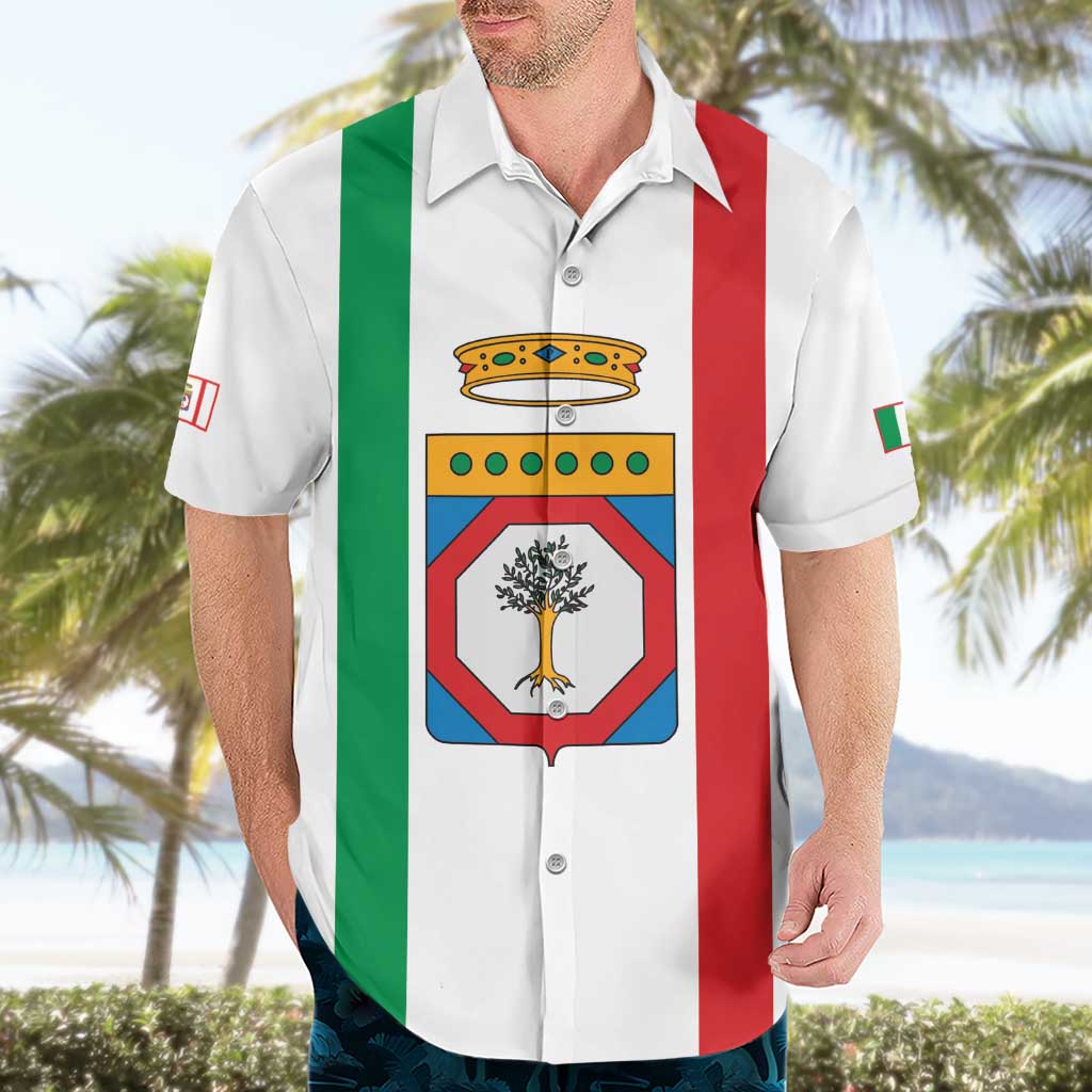 Personalized Italy Apulia Hawaiian Shirt Inspiration Flags Style
