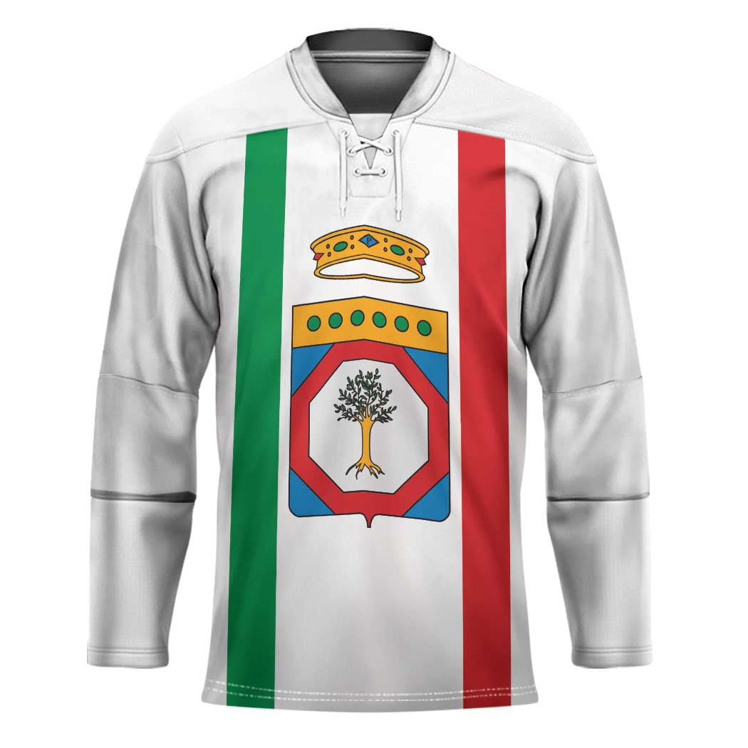 Personalized Italy Apulia Hockey Jersey Inspiration Flags Style - Wonder Print Shop
