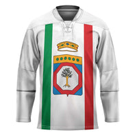 Personalized Italy Apulia Hockey Jersey Inspiration Flags Style - Wonder Print Shop