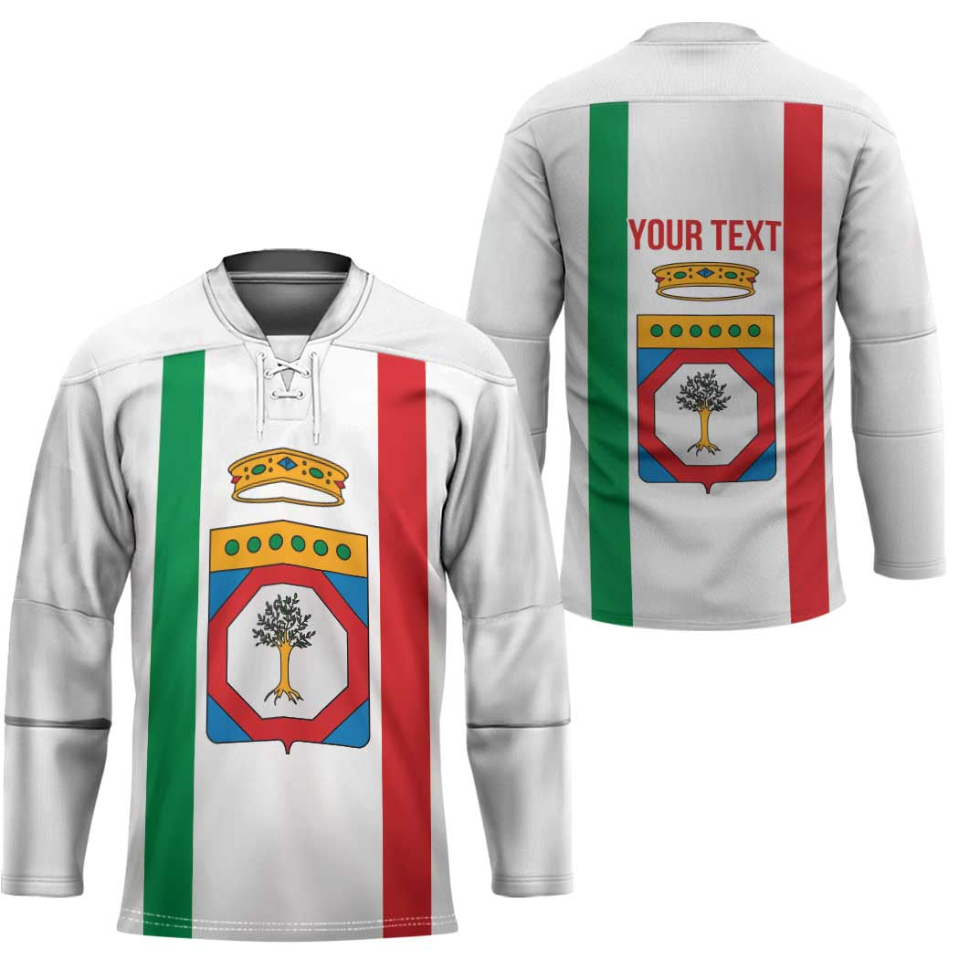 Personalized Italy Apulia Hockey Jersey Inspiration Flags Style - Wonder Print Shop