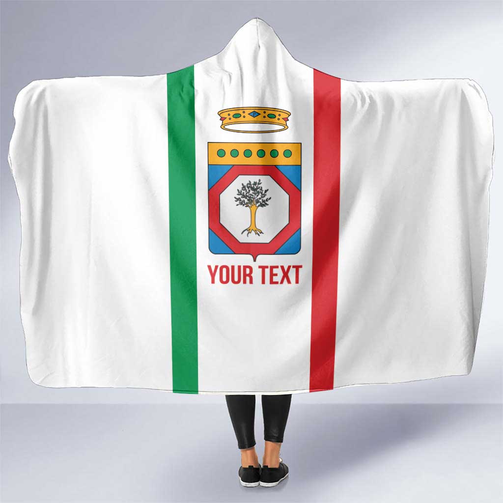 Personalized Italy Apulia Hooded Blanket Inspiration Flags Style