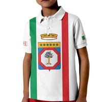 Personalized Italy Apulia Kid Polo Shirt Inspiration Flags Style