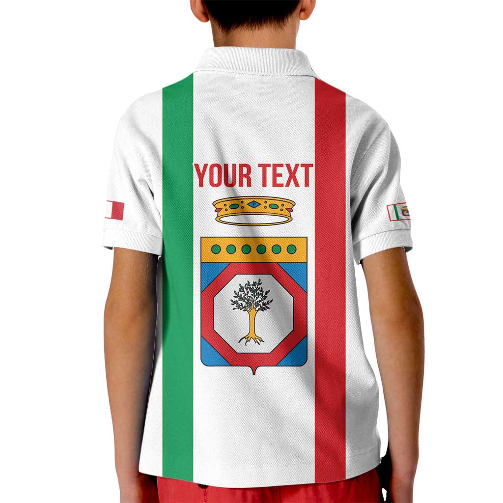 Personalized Italy Apulia Kid Polo Shirt Inspiration Flags Style