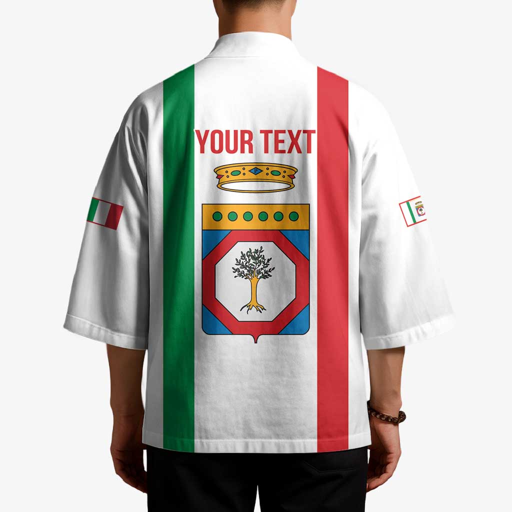 Personalized Italy Apulia Kimono Inspiration Flags Style - Wonder Print Shop
