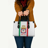 Personalized Italy Apulia Leather Bag Inspiration Flags Style - Wonder Print Shop