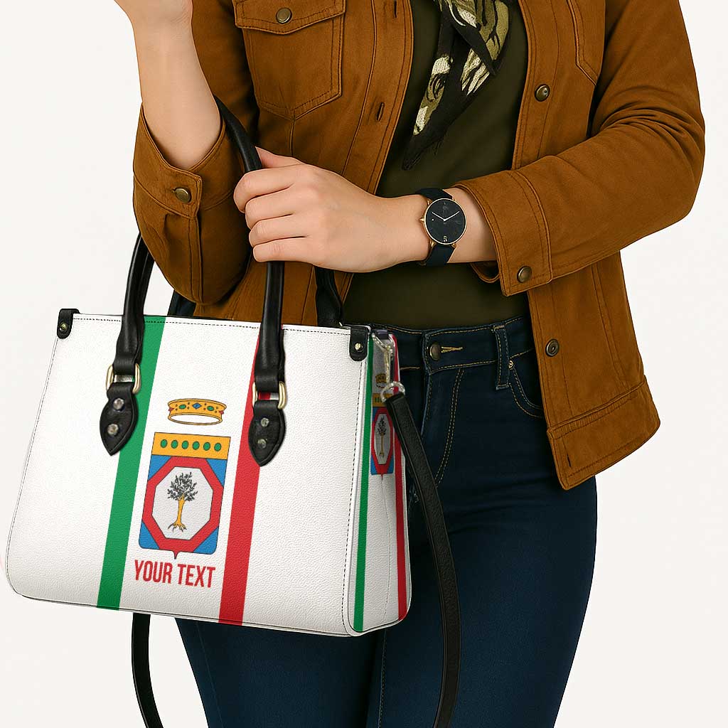 Personalized Italy Apulia Leather Bag Inspiration Flags Style - Wonder Print Shop