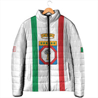 Personalized Italy Apulia Padded Jacket Inspiration Flags Style - Wonder Print Shop