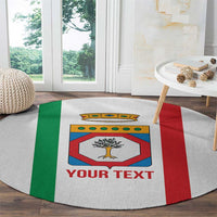 Personalized Italy Apulia Round Carpet Inspiration Flags Style