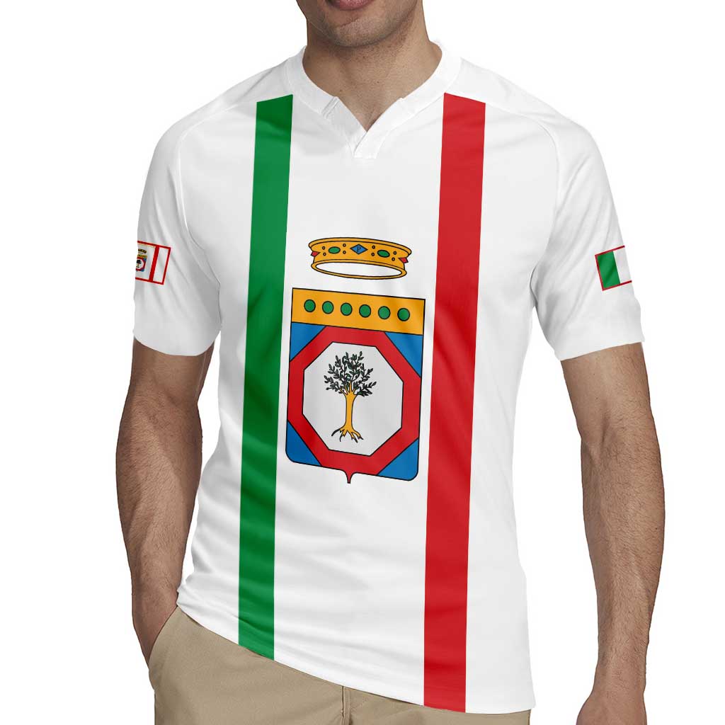 Personalized Italy Apulia Rugby Jersey Inspiration Flags Style
