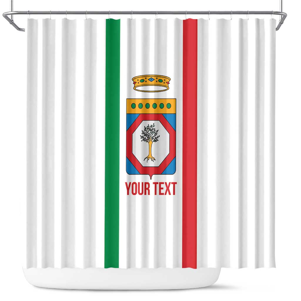 Personalized Italy Apulia Shower Curtain Inspiration Flags Style
