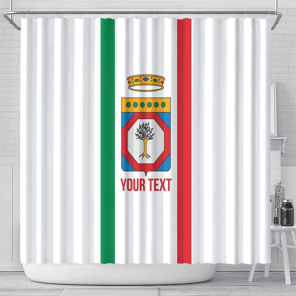 Personalized Italy Apulia Shower Curtain Inspiration Flags Style