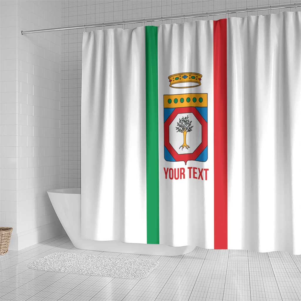 Personalized Italy Apulia Shower Curtain Inspiration Flags Style