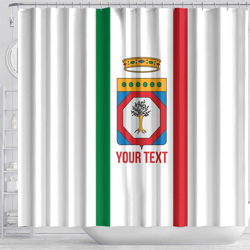 Personalized Italy Apulia Shower Curtain Inspiration Flags Style