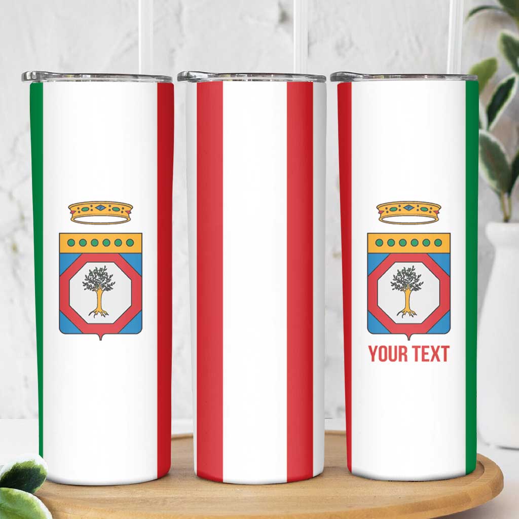 Personalized Italy Apulia Skinny Tumbler Inspiration Flags Style