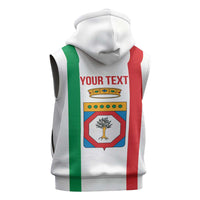 Personalized Italy Apulia Sleeveless Zip Hoodie Inspiration Flags Style - Wonder Print Shop