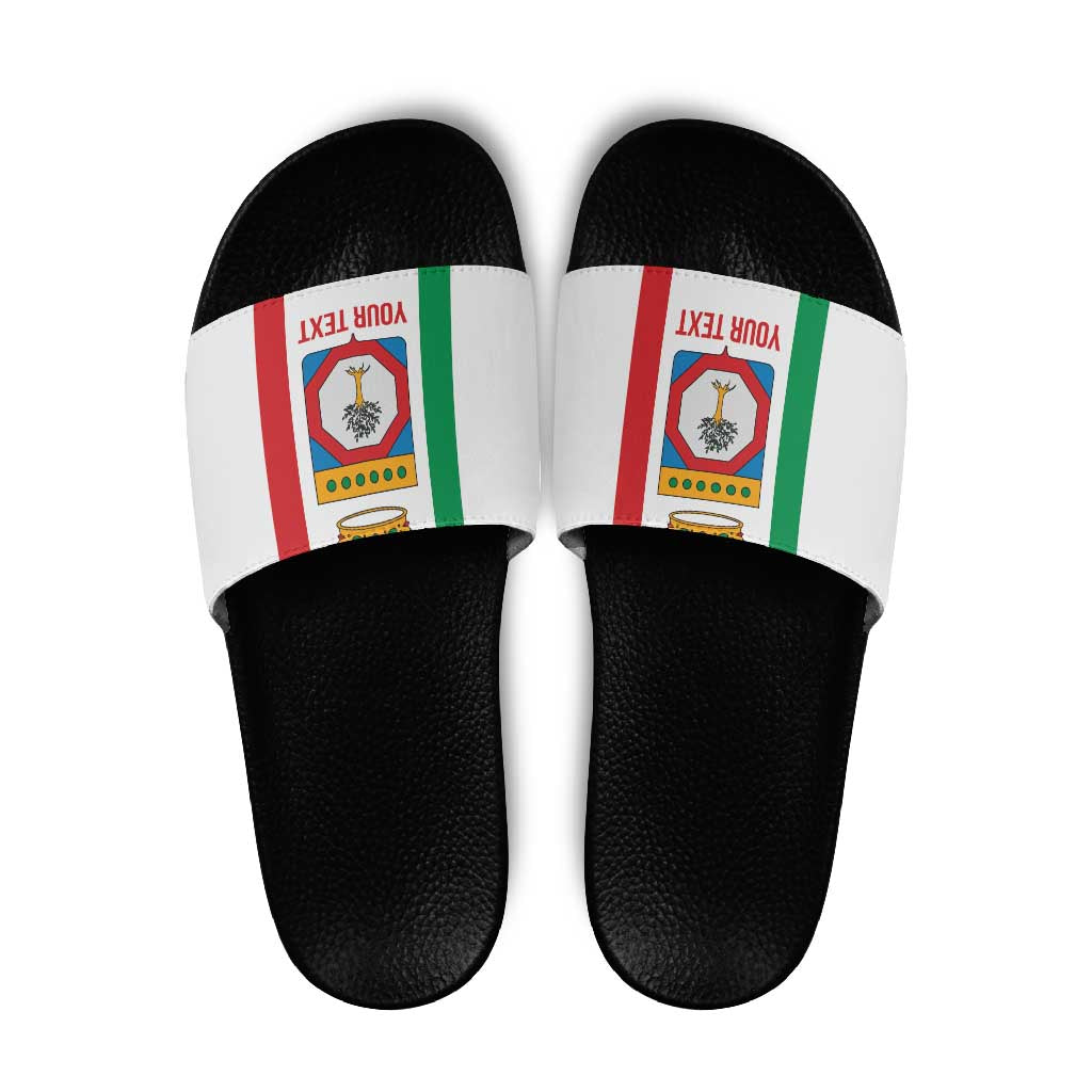 Personalized Italy Apulia Slide Sandals Inspiration Flags Style - Wonder Print Shop