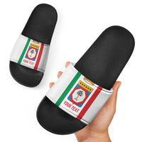 Personalized Italy Apulia Slide Sandals Inspiration Flags Style - Wonder Print Shop