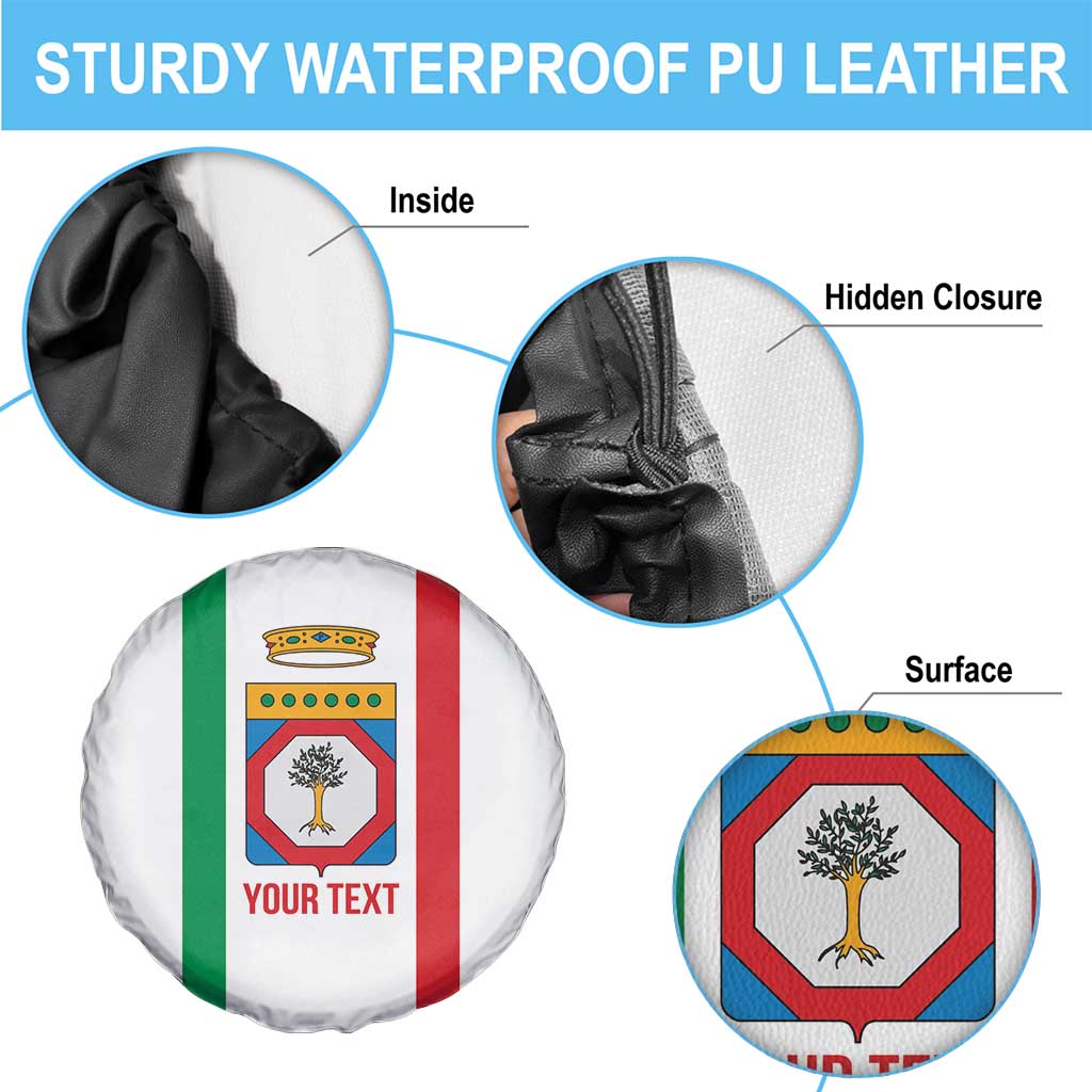Personalized Italy Apulia Spare Tire Cover Inspiration Flags Style