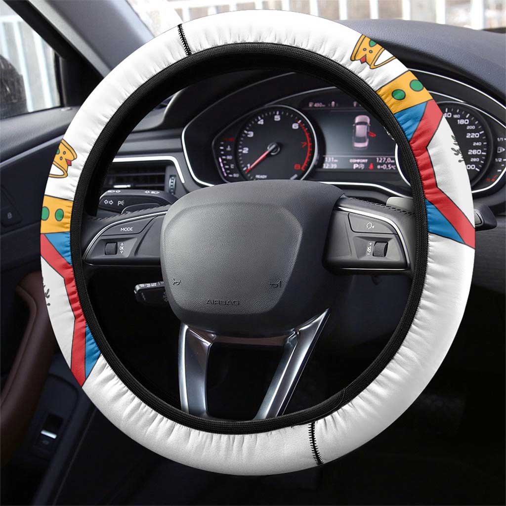 Italy Apulia Steering Wheel Cover Inspiration Flags Style