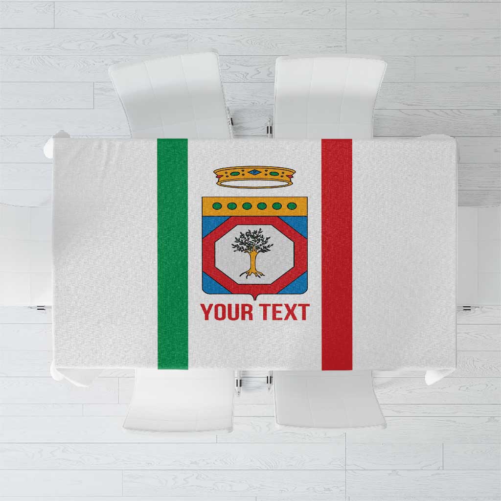 Personalized Italy Apulia Tablecloth Inspiration Flags Style