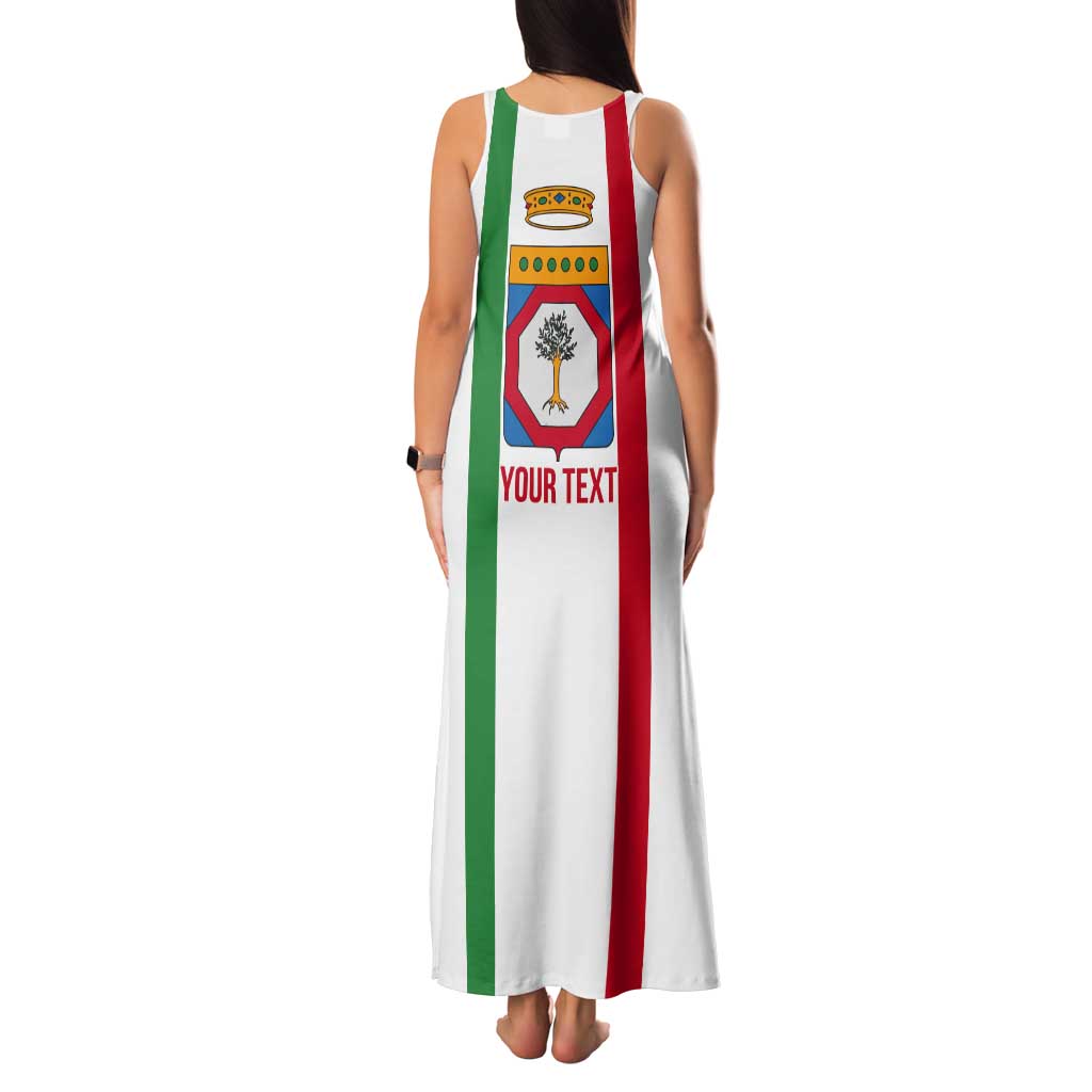 Personalized Italy Apulia Tank Maxi Dress Inspiration Flags Style