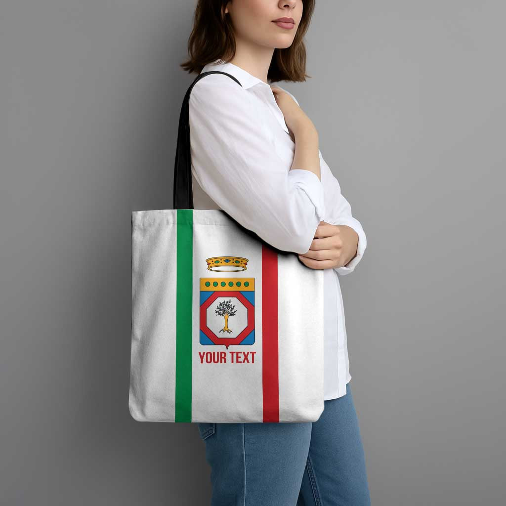 Personalized Italy Apulia Tote Bag Inspiration Flags Style - Wonder Print Shop