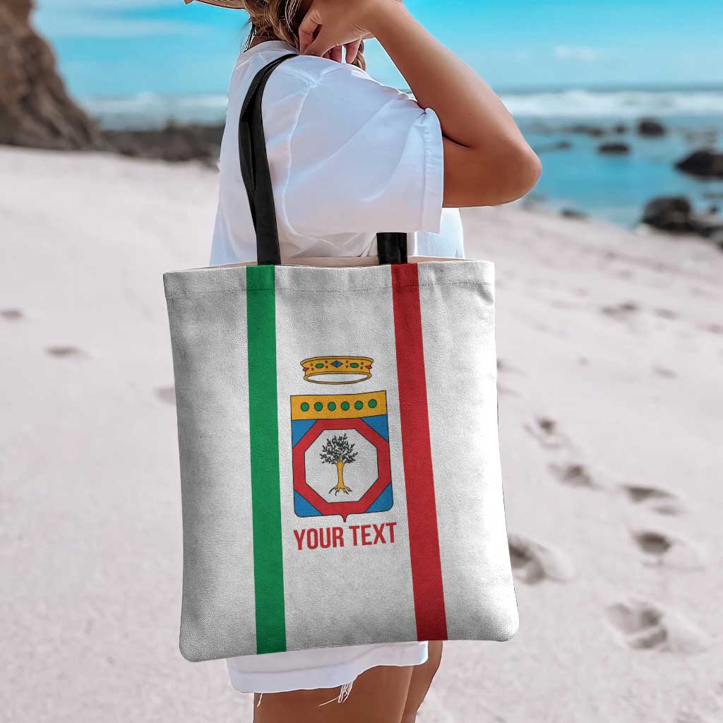 Personalized Italy Apulia Tote Bag Inspiration Flags Style - Wonder Print Shop