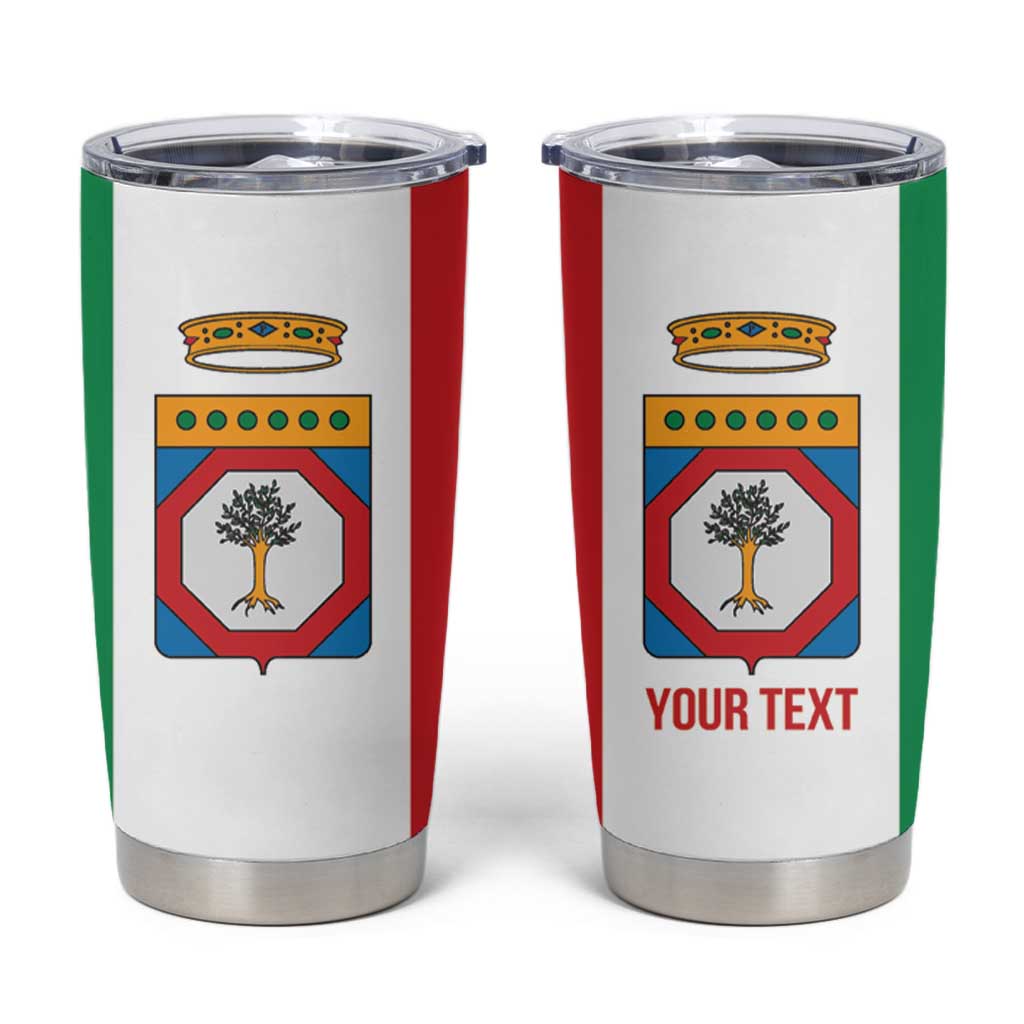Personalized Italy Apulia Tumbler Cup Inspiration Flags Style