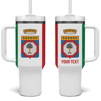 Personalized Italy Apulia Tumbler With Handle Inspiration Flags Style