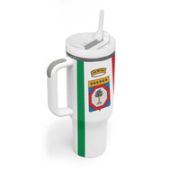 Personalized Italy Apulia Tumbler With Handle Inspiration Flags Style