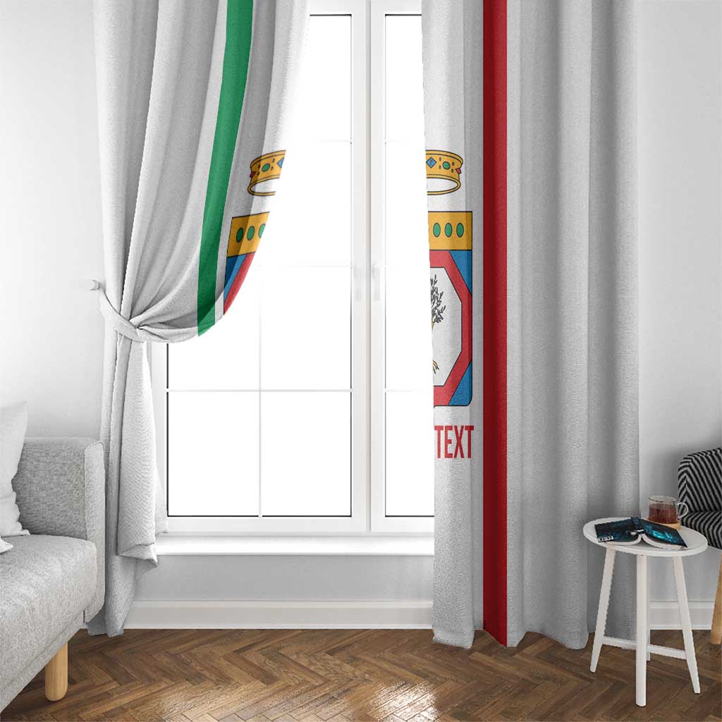 Personalized Italy Apulia Window Curtain Inspiration Flags Style