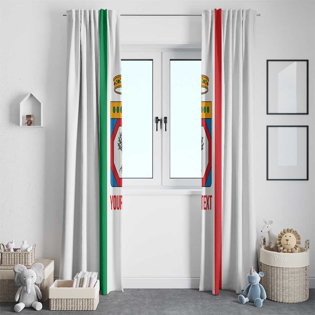 Personalized Italy Apulia Window Curtain Inspiration Flags Style