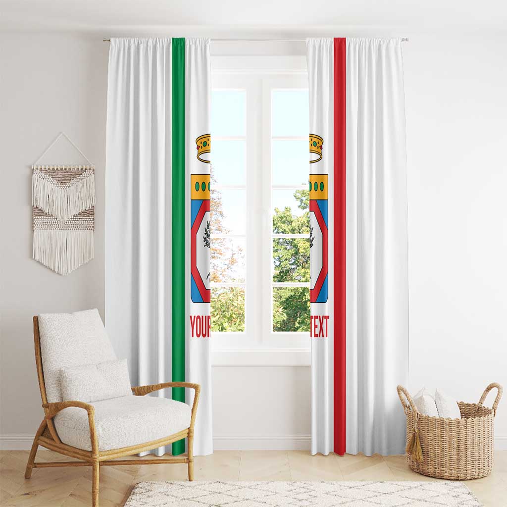 Personalized Italy Apulia Window Curtain Inspiration Flags Style