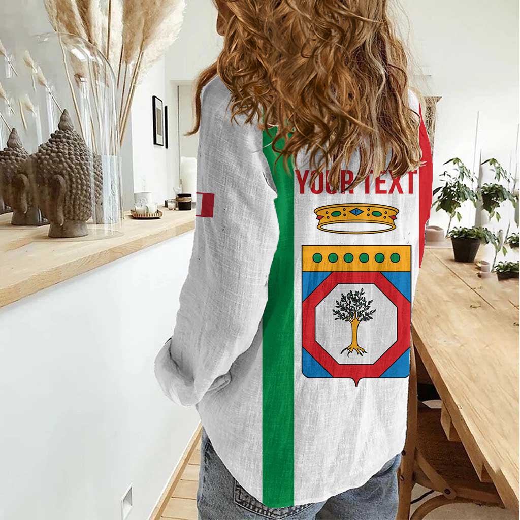 Personalized Italy Apulia Women Casual Shirt Inspiration Flags Style