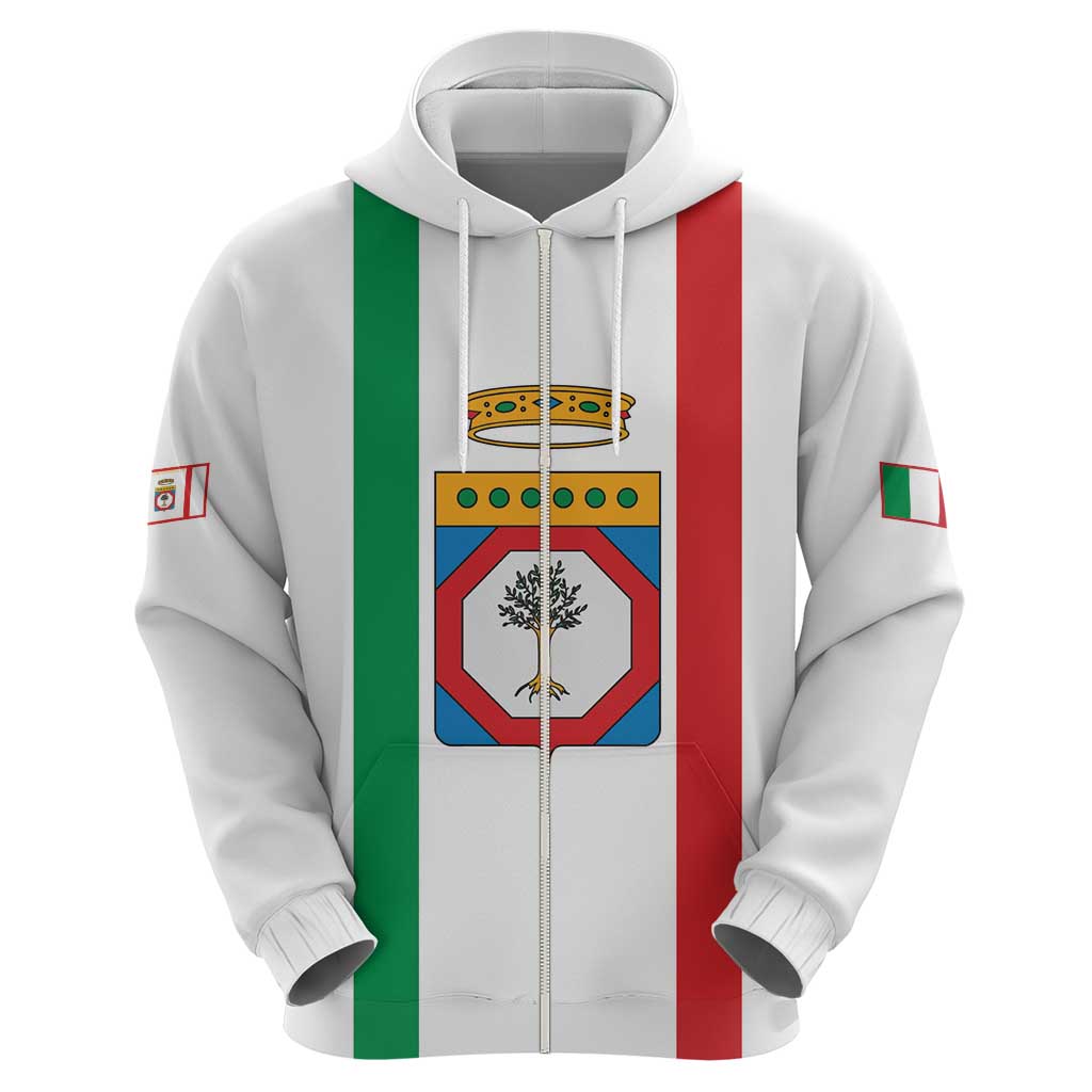 Personalized Italy Apulia Zip Hoodie Inspiration Flags Style