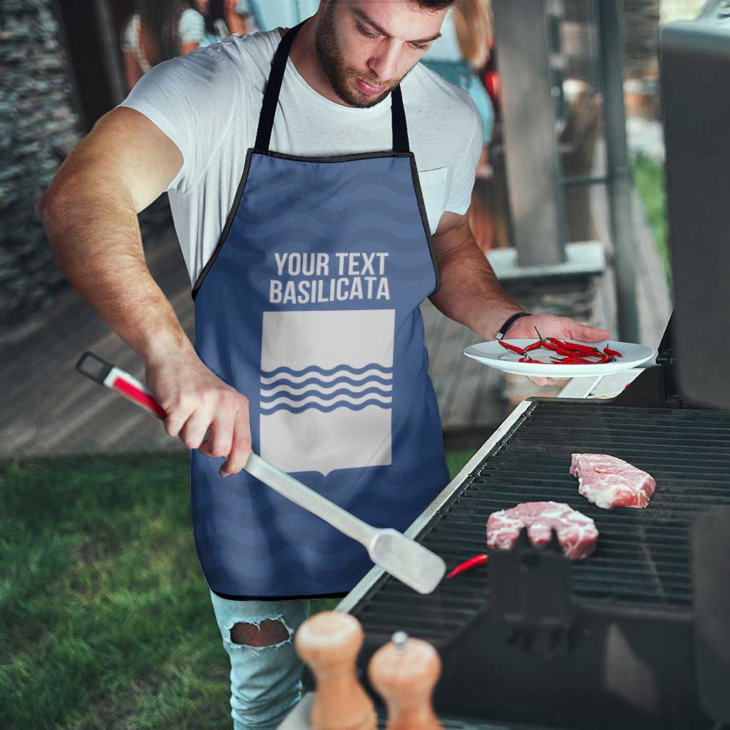Personalized Italy Basilicata Apron Inspiration Flags Style - Wonder Print Shop