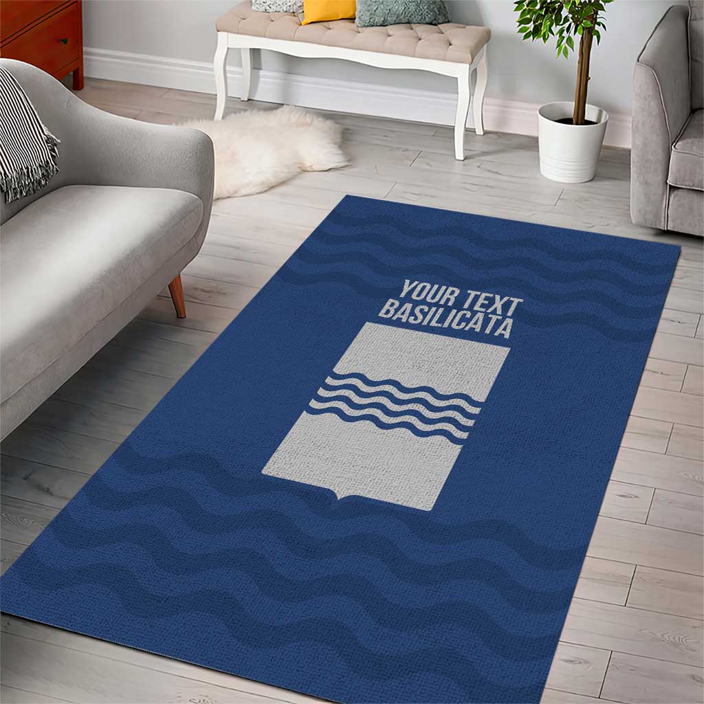 Personalized Italy Basilicata Area Rug Inspiration Flags Style