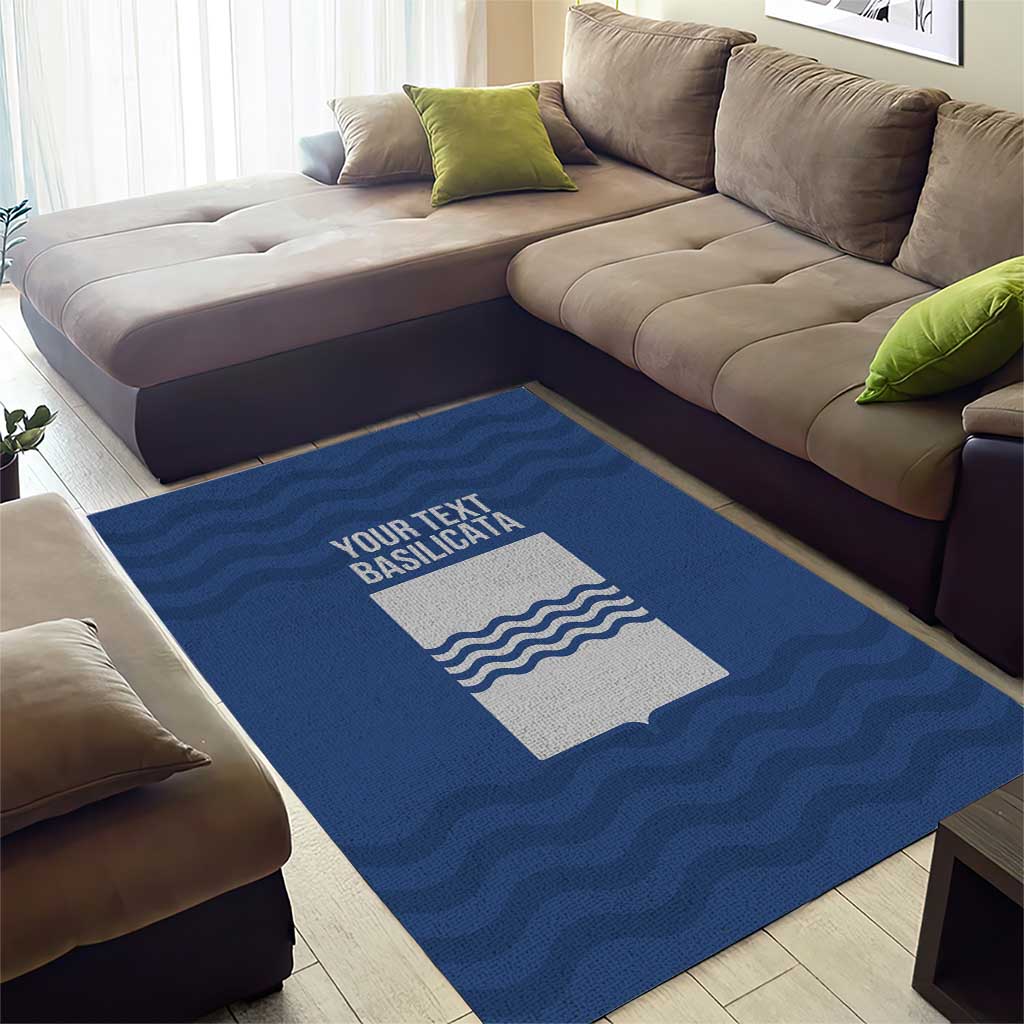 Personalized Italy Basilicata Area Rug Inspiration Flags Style