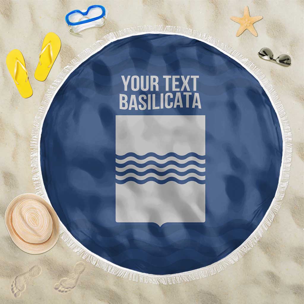 Personalized Italy Basilicata Beach Blanket Inspiration Flags Style