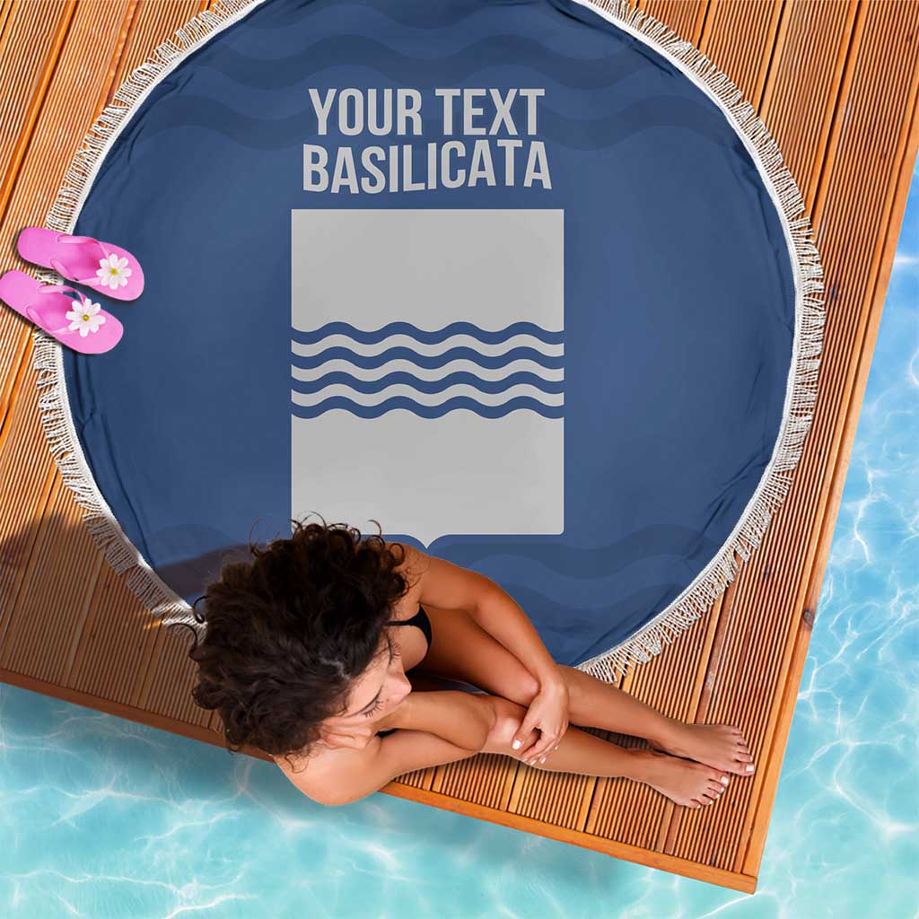 Personalized Italy Basilicata Beach Blanket Inspiration Flags Style