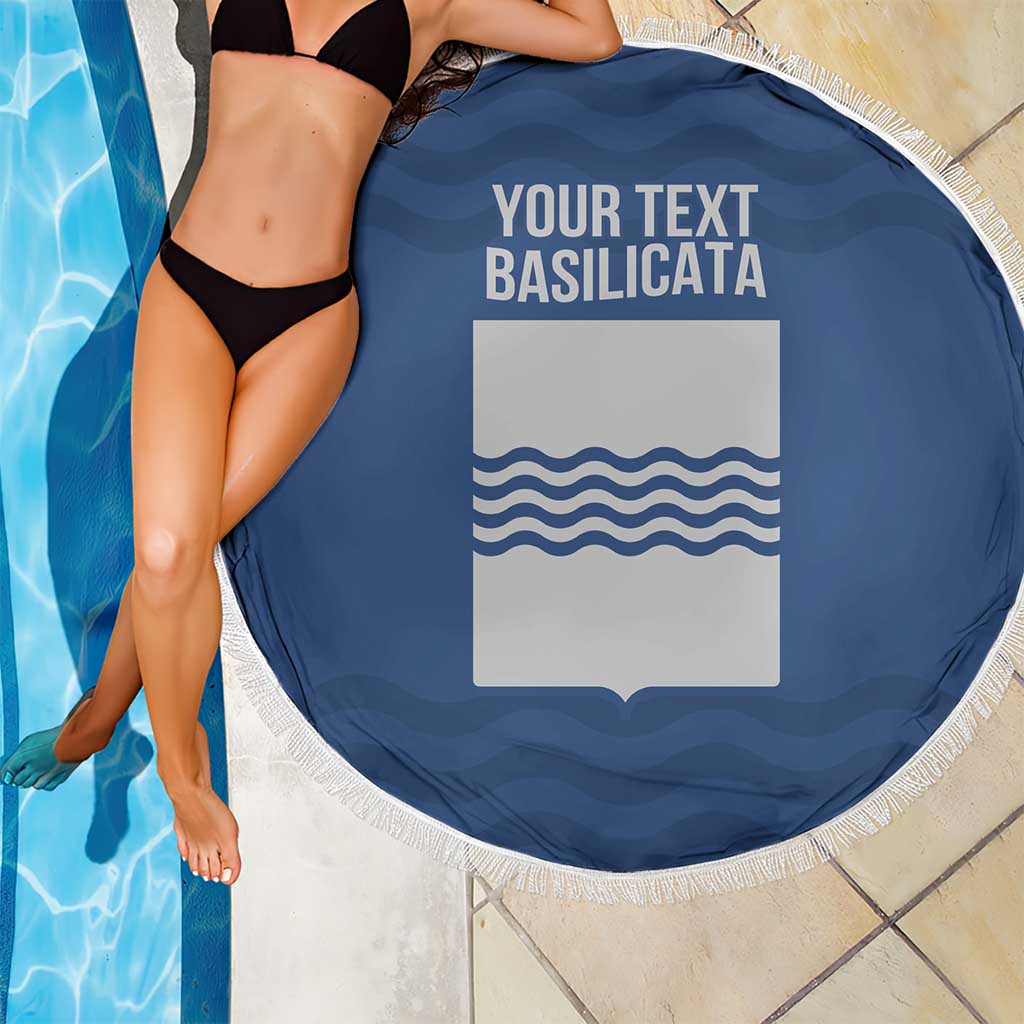 Personalized Italy Basilicata Beach Blanket Inspiration Flags Style