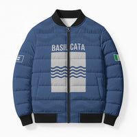 Personalized Italy Basilicata Bomber Puffer Jacket Inspiration Flags Style - Wonder Print Shop