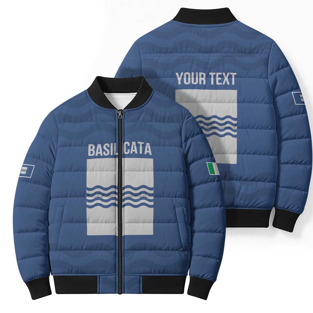 Personalized Italy Basilicata Bomber Puffer Jacket Inspiration Flags Style - Wonder Print Shop