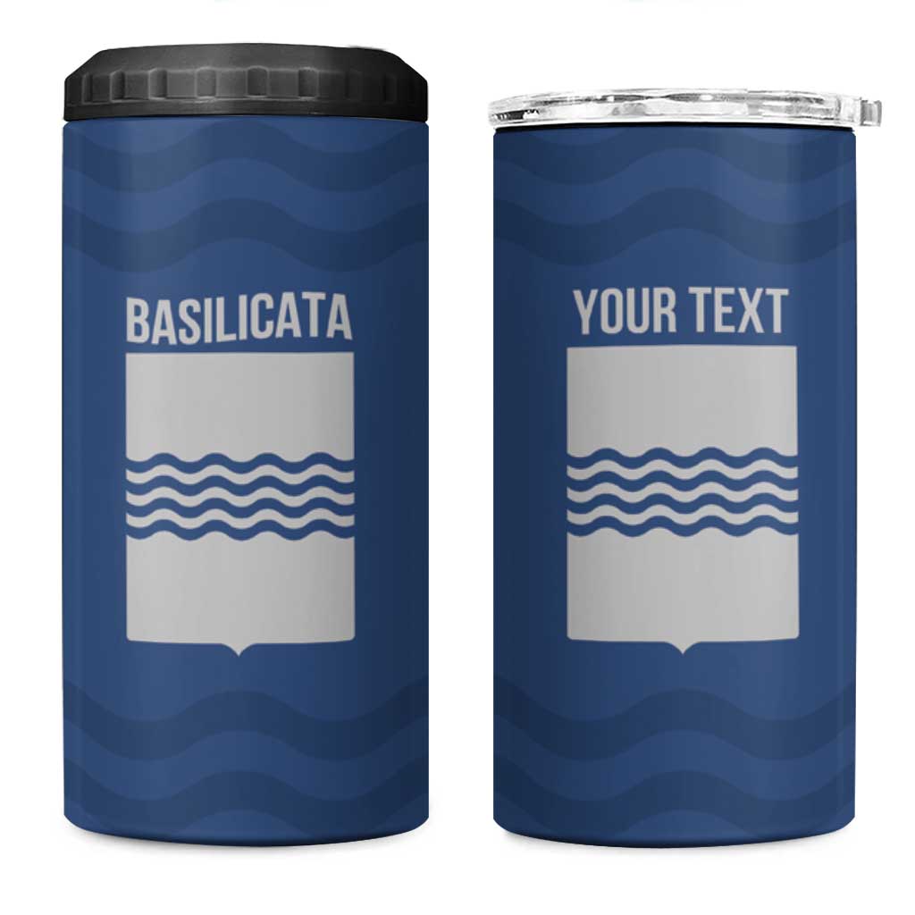 Personalized Italy Basilicata 4 in 1 Can Cooler Tumbler Inspiration Flags Style