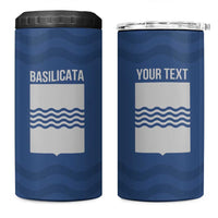 Personalized Italy Basilicata 4 in 1 Can Cooler Tumbler Inspiration Flags Style