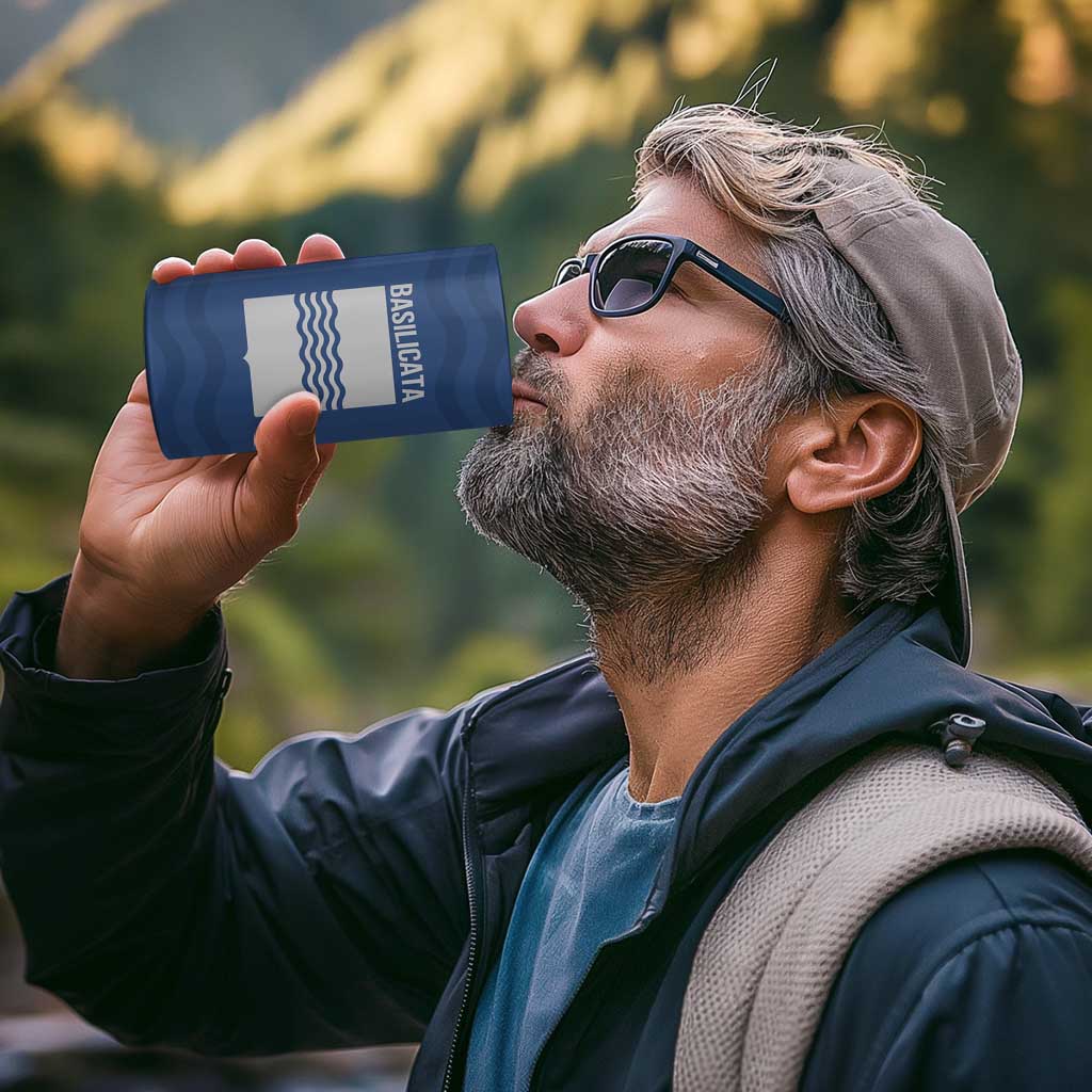 Personalized Italy Basilicata 4 in 1 Can Cooler Tumbler Inspiration Flags Style